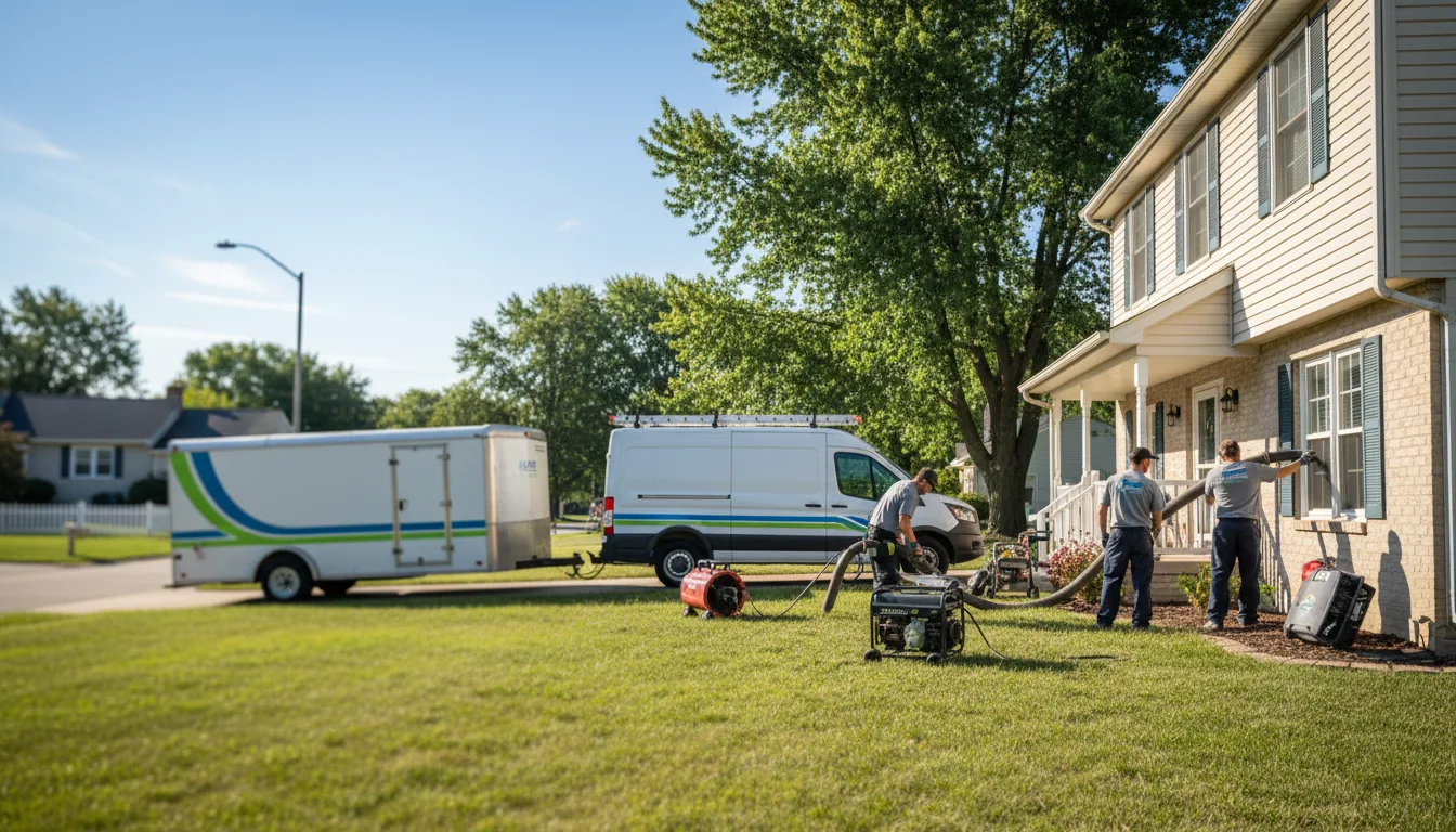Flooded Basement Restoration And Cleanup With Repair in Benson, IL near me